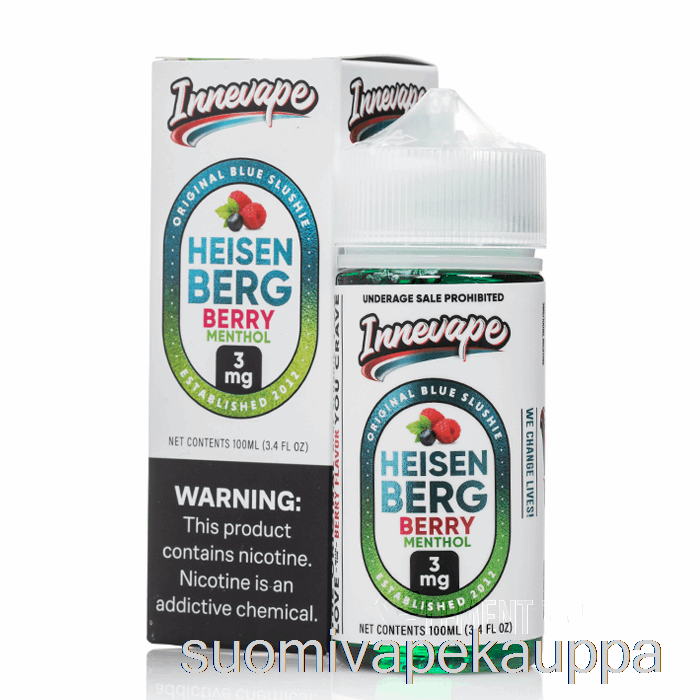 Vape Nesteet Heisenberg Marja Mentoli - Innevape - 100ml 3mg